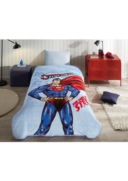 Superman Lightning Tek Kişilik Battaniye Lisanslı