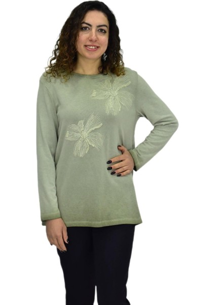 Kadın Pamuk Italyan Kazak 4547 BGL-ST04094