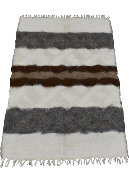 El Dokuma Yün Çizgili Tiftik Siirt Battaniyesi 0018 - Yeni - Çok Renkli modelleri