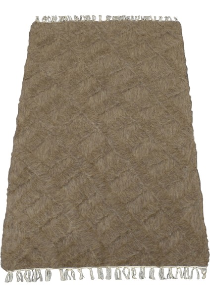 El Dokuma Yün Tek Renk Tiftik Siirt Battaniyesi 0021 - Yeni - Açık Kahverengi modelleri