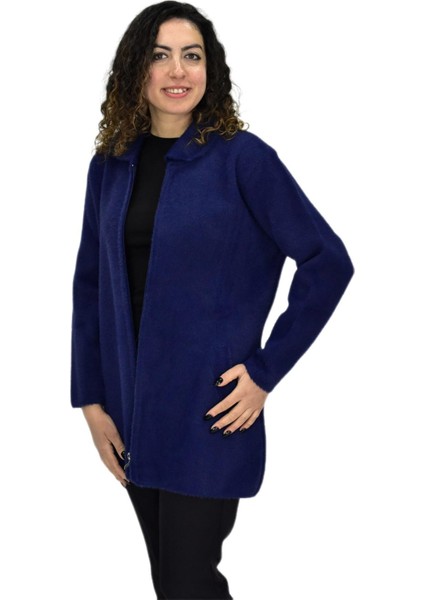Kadın Tiriko Fermuarlı Cepli Hırka 2479 BGL-ST04075