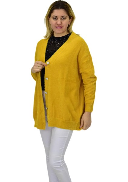 Kadın Triko Düğmeli Hırka 24153 BGL-ST04067