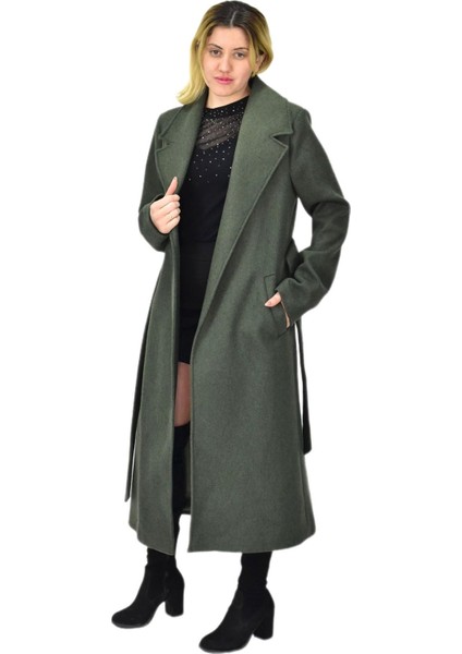 Kadın Uzun Kemerli Kaşe Kaban BGL-ST04065 modelleri
