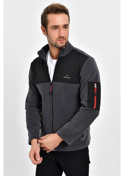 Erkek Fermuarlı Cepli Polar Ceket 6545 BGL-ST04056