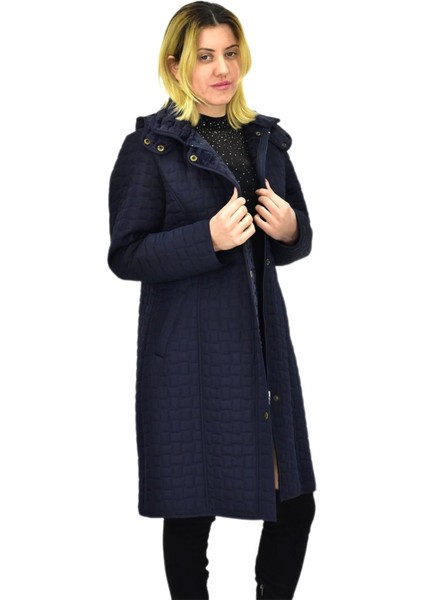 Kadın Kapitone Içi Kürklü Kapüşonlu Mont BGL-ST04059