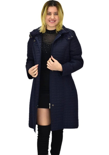 Kadın Kapitone Içi Kürklü Kapüşonlu Mont BGL-ST04059