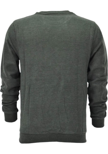 Erkek Büyük Beden Sıfır Yaka Sweatshirt 6834 Bt BGL-ST04021