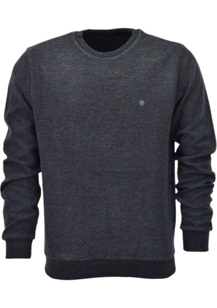 Erkek Büyük Beden Sıfır Yaka Sweatshirt 6834 Bt BGL-ST04021