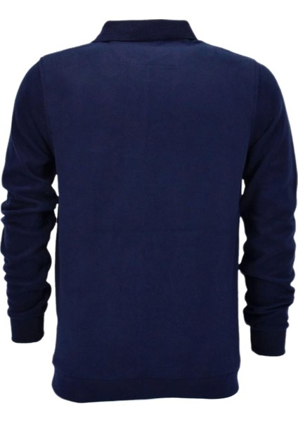 Erkek Polo Yaka Cepli Sweatshirt 6857 BGL-ST04024