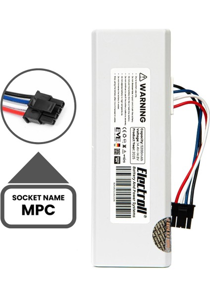 Xiaomi Mi Vacuum Mop 2c 2in1 Uyumlu Batarya (MEGA KAPASİTE) 5200mah Robot Süpürge Pili Xmstjqr2c