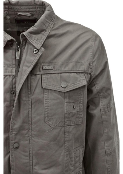 Erkek Spor Kanvas Yakalı Mont M2625 BGL-ST03994