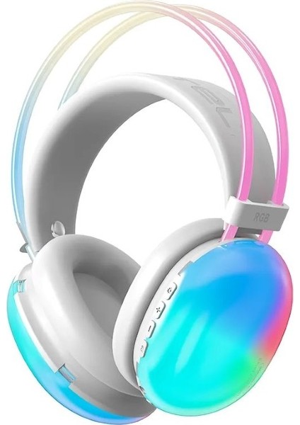 Işıklı Kulaklık bluetooth Kafaüstü Kulaklık oyuncu Kulaklık Müzik Kulaklık Rgb Işıklı Ambians fiyatları