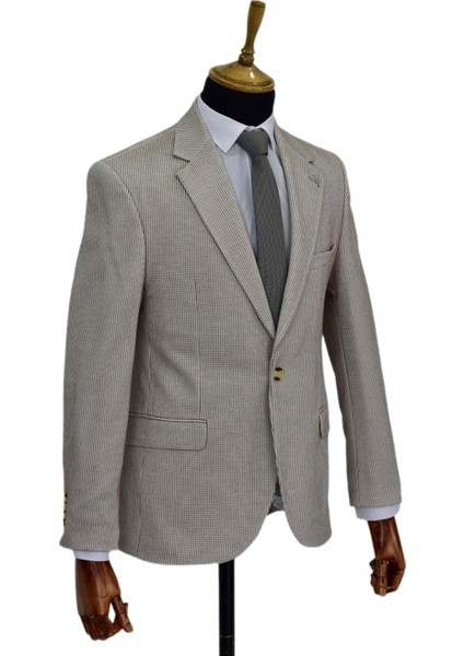 Erkek Tek Spor Ceket Çift Yırtmaçlı BGL-ST03982