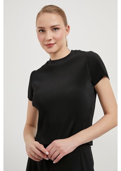 Armalıfe 0001 Piliseli Kısa Kol Kadın Bluz