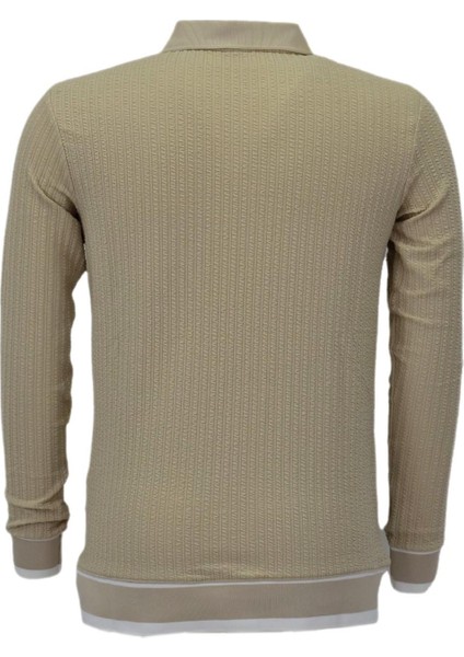 Erkek Spor Mevsimlik Polo Yaka Sweatshirt BGL-ST03932 fiyatları