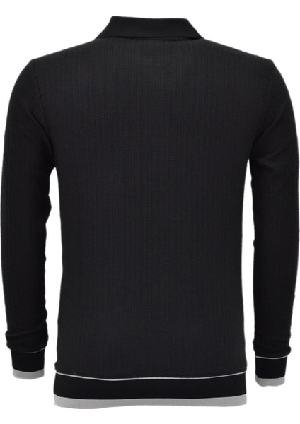 Erkek Spor Mevsimlik Polo Yaka Sweatshirt BGL-ST03932 fiyatları