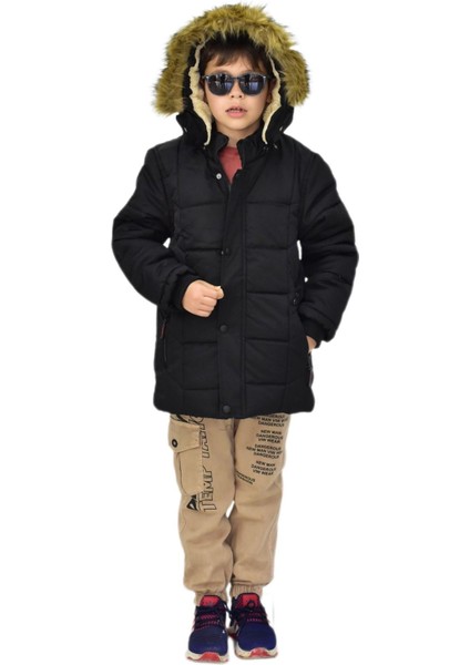 Erkek Çocuk Kapüşonlu Mont BS-2014