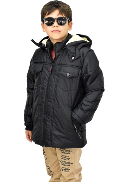 Erkek Çocuk Kapüşonlu Mont BS-1042
