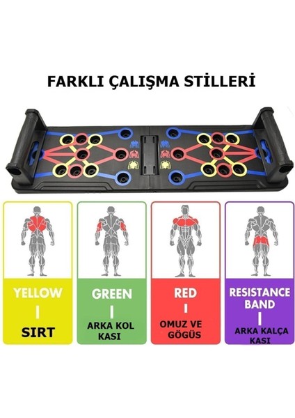Şınav Barları Tahtası Çok Fonksiyonlu Katlanabilir 13 In 1 Platformu Şınav Çekme Aleti modelleri
