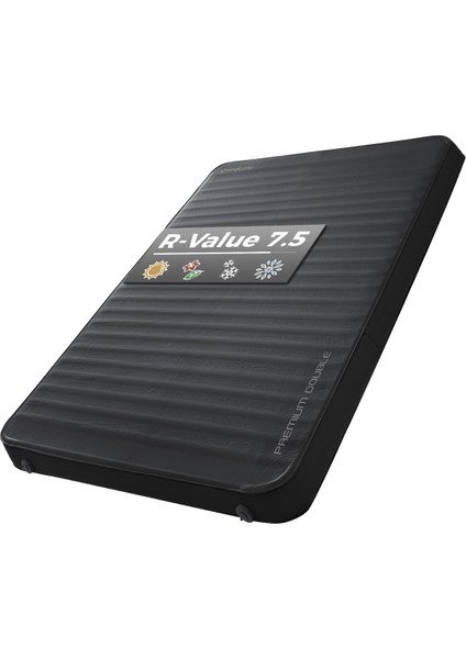 Kingcamp Premium Double Çift Kişilik Şişme Mat R-Değeri 7.5