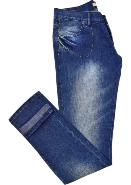 Kadın Cep Kapaklı Jean Pantolon SFF-0197