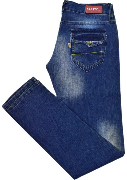 Kadın Cep Kapaklı Jean Pantolon SFF-0197