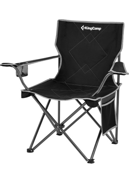 King Camp Kingcamp Lotus Comfort Konforlu & Takviyeli Kamp Sandalyesi Black