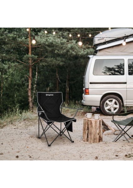 King Camp Kingcamp Lotus Comfort Konforlu & Takviyeli Kamp Sandalyesi Black fiyatları