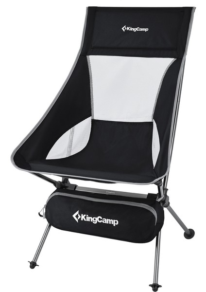 King Camp Kingcamp Canna High Back Ultralight Katlanır Kamp Sandalyesi Black