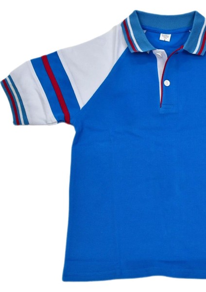 Kolej Polo Yaka Tişört Turkuaz Mavi Andm-09 modelleri