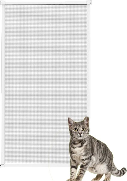 Kedi Tüllü Sabit ,tak- Çıkar Pencere Sinekliği BEYAZ MAX. 70 X 130 cm ye kadar İSTEDİĞİNİZ ÖLÇÜYÜ VEREBİLİRSİNİZ