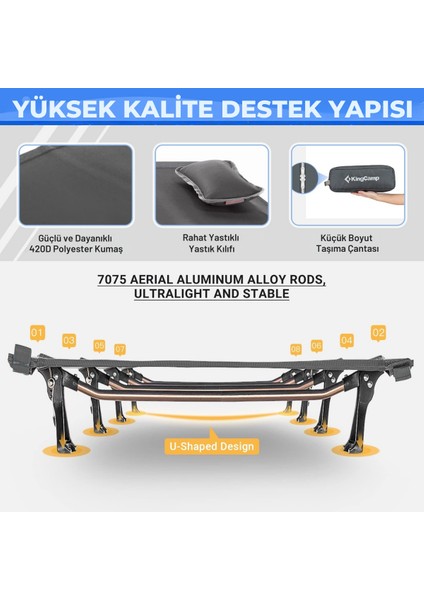 Kingcamp Sequoia Ultralight Katlanır Kampet Portatif Yatak