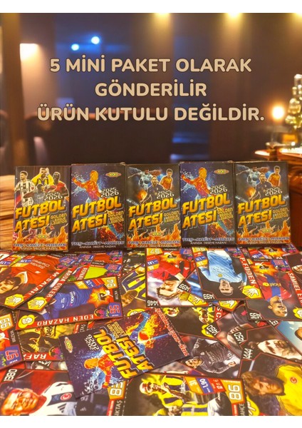 Futbol Ateşi Golden League Legends | 5 Paket Içinde Toplam 40 Adet Futbol Oyun Kartları fiyatları