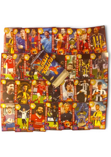 Futbol Ateşi Golden League Legends | 5 Paket Içinde Toplam 40 Adet Futbol Oyun Kartları modelleri