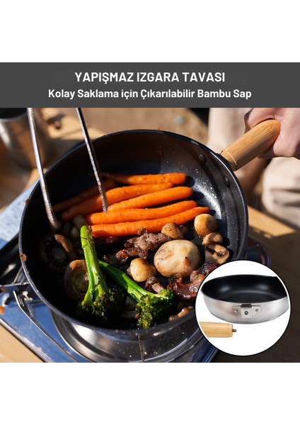 Cookware Set Paslanmaz Çelik Kamp Tencere Seti indirimleri