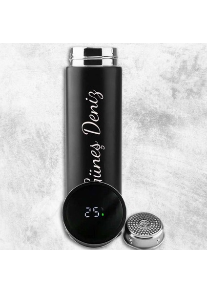 Kişiye Özel LED Sıcaklık Göstergeli Akıllı Vakumlu Yalıtımlı Termos 500ML modelleri