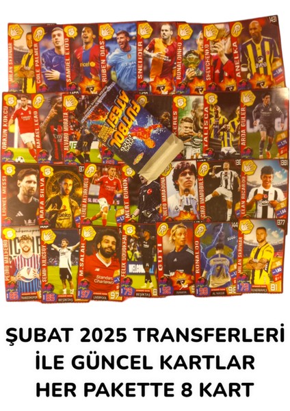 Futbol Ateşi Golden League Legends | 10 Paket Içinde Toplam 80 Adet Futbol Oyun Kartları modelleri