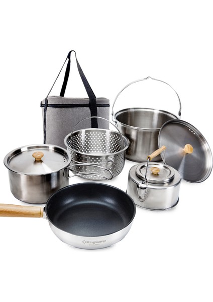 Cookware Set I Paslanmaz Çelik Kamp Tencere Seti fiyatları