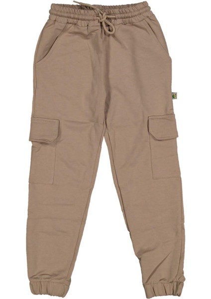 Çocuk Çift Kargo Cepli Paça Lastikli Eşofman Alt BGL-ST03864