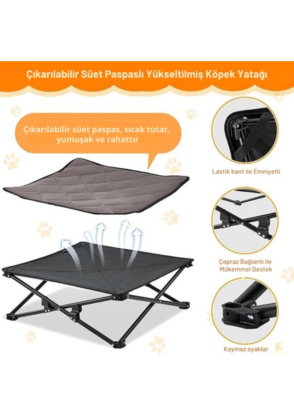 King Camp Kingcamp Pets Sedum S Katlanır Köpek Yatağı indirimleri