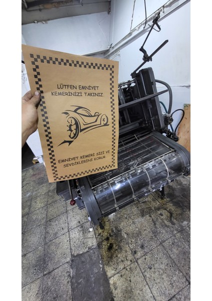 35X50 120 Gr. Kraft Kağıt Oto Paspası 100 Adet