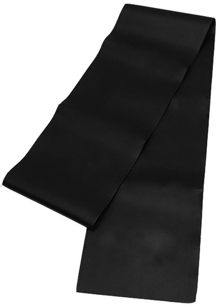 Orta Sert Pilates Bandı, 90x7,5 cm, Egzersiz Direnç Lastiği, Siyah