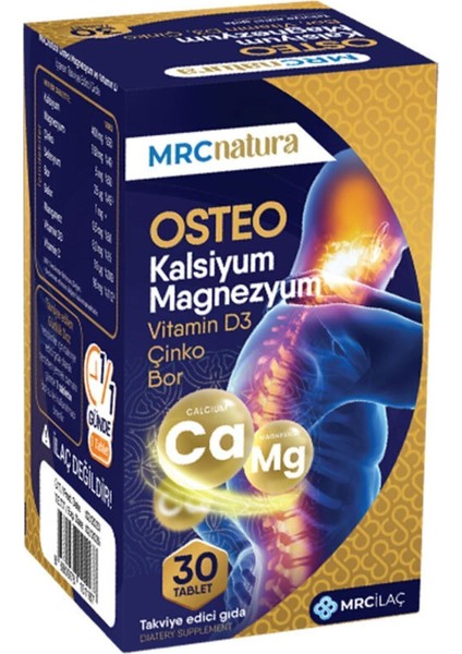 Natura Osteo Kalsium Magnezyum 30 Tablet