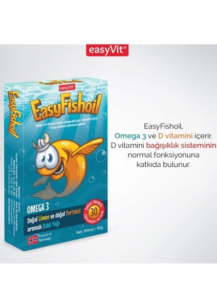 Easy Fish Oil 30 Jel Tablet x 2 Adet