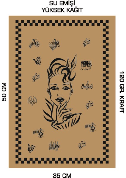 35X50 120 Gr. Kraft Kağıt Oto Paspası 100 Adet