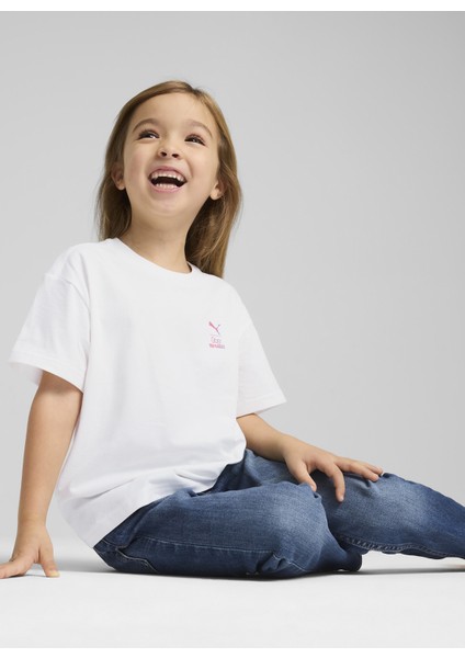 Desenli Beyaz Erkek Çocuk T-Shirt 63006202-PUMA x Hello Kıtty & Frıen fiyatları