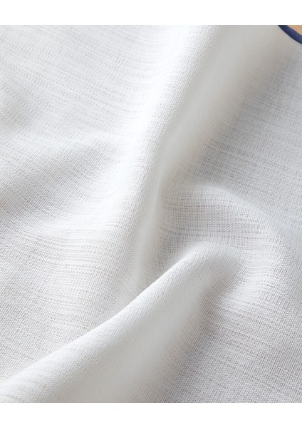 Arcane Polyester Runner 40X140 cm Beyaz - Lacivert