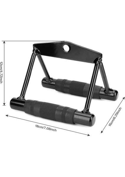 Fitnes Aparatları Set - Rowing Bar - Lat Triceps Bar - Triceps Halat - Tek El Çekiş Aparatı - V Bar