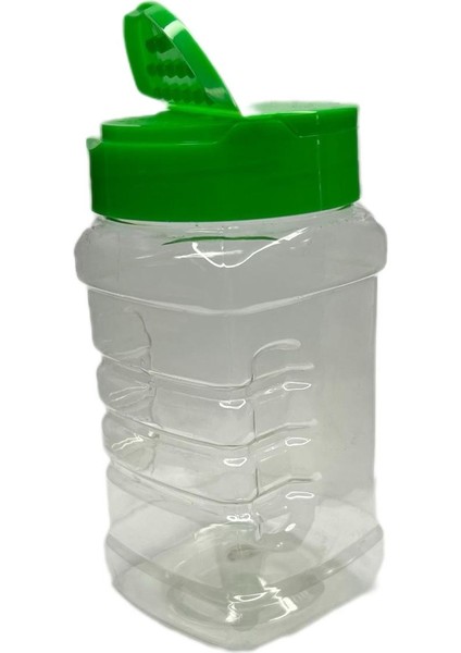 350 ml Pet Açmalı Kapak Tutmalı Kavanoz, 12 Adet, Tutmalı Kavanoz, Baharat Kavanozu, Gıda Kavanozu