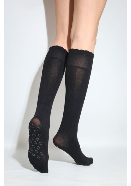 Soft Kaydırmaz Dizaltı Çorap Siyah